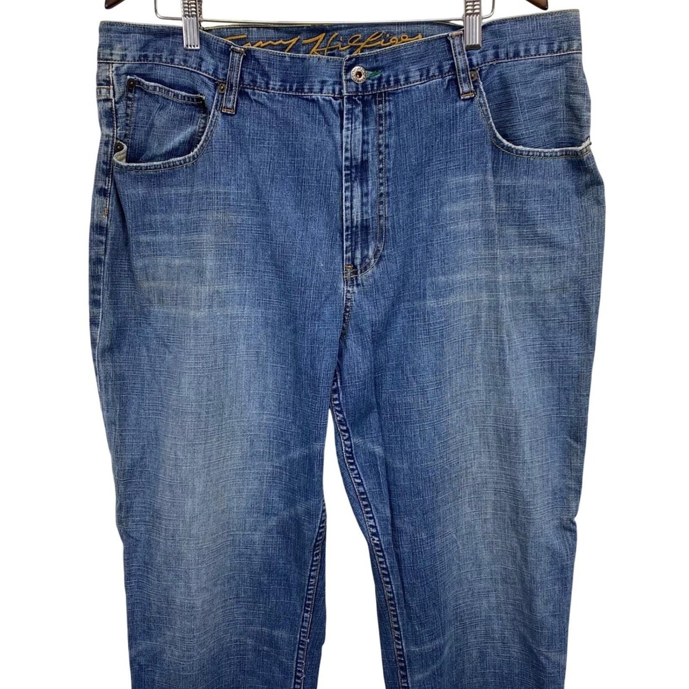 Vintage Tommy Hilfiger Mens Jeans Blue Denim 40x32 Regular Fit Cotton Y2K